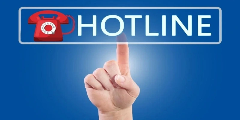 Liên hệ may88 qua hotline trò chuyện trực tiếp với nhân viên